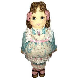 Vintage Cranston Fabric Oh You Beautiful Doll Cut Sew Stuff Panel Jennifer 17.5"
